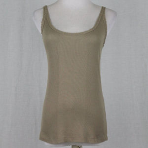 Ralph Lauren Beige Ribbed Pima Cotton Camisole